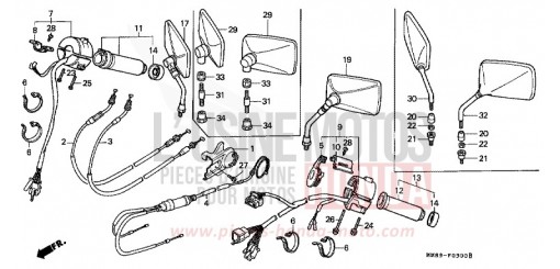 COMMUTATEUR/CABLE VT1100CJ de 1988